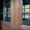Porte principale en bois de teck Designs Double Dark Wcolor Barn Door